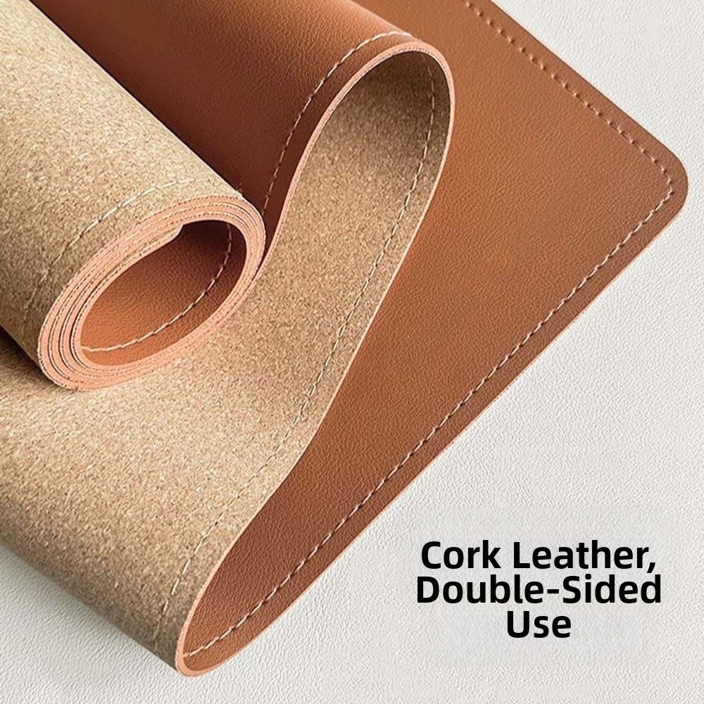 Leather Desk Pad - Кожаный коврик-блоттер для стола, пробковый водонепроницаемый