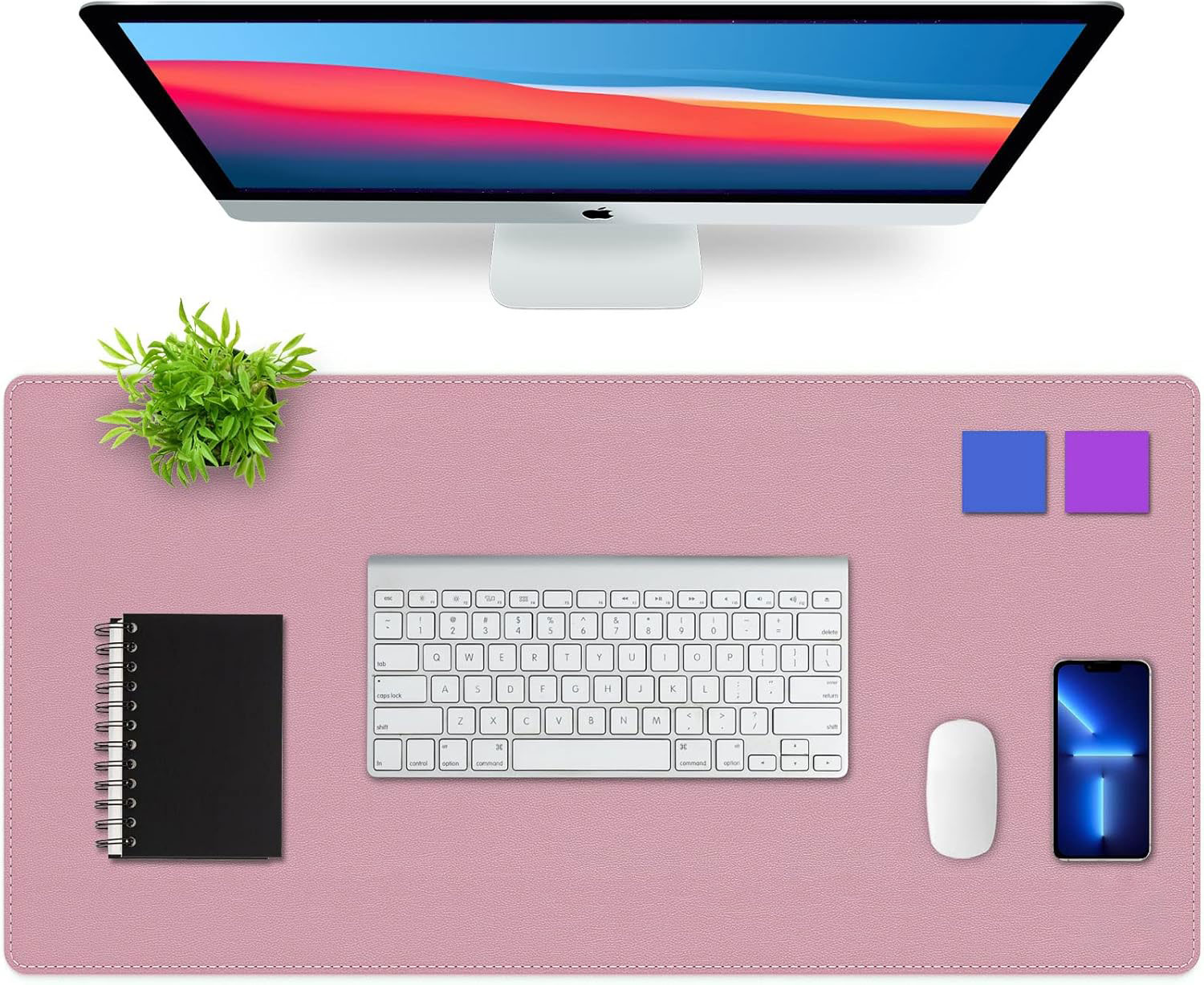 Leather Desk Pad - Коврик-блоттер для стола, двусторонний офисный коврик,