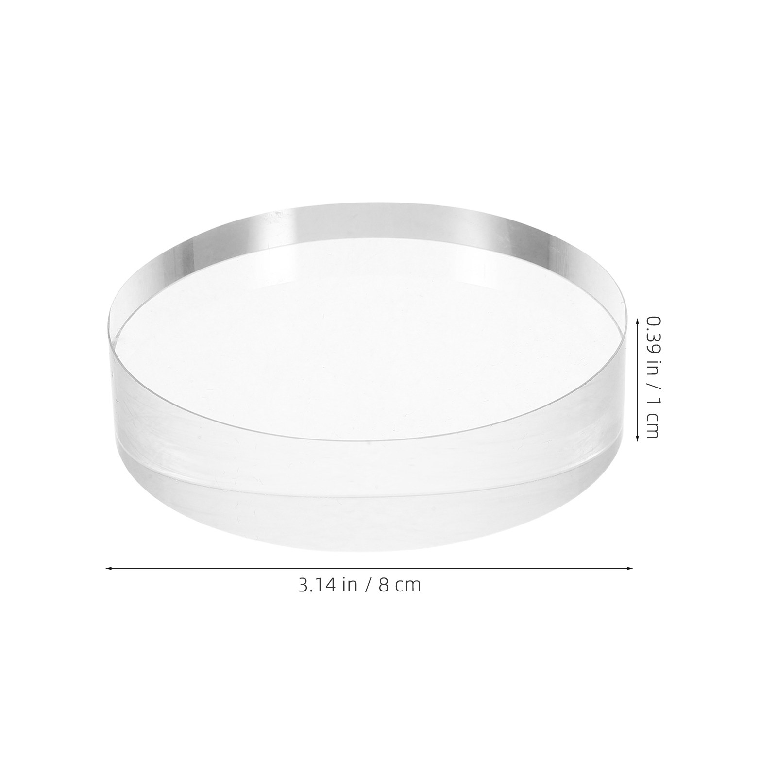 Круглый прозрачный стеклянный  – обзор и цена Book Weight Glass