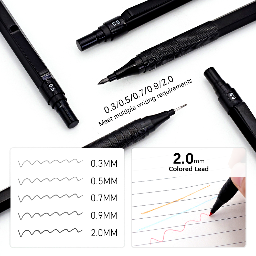 Черный металлический механичес – обзор и цена Mechanical Pencil 0.3