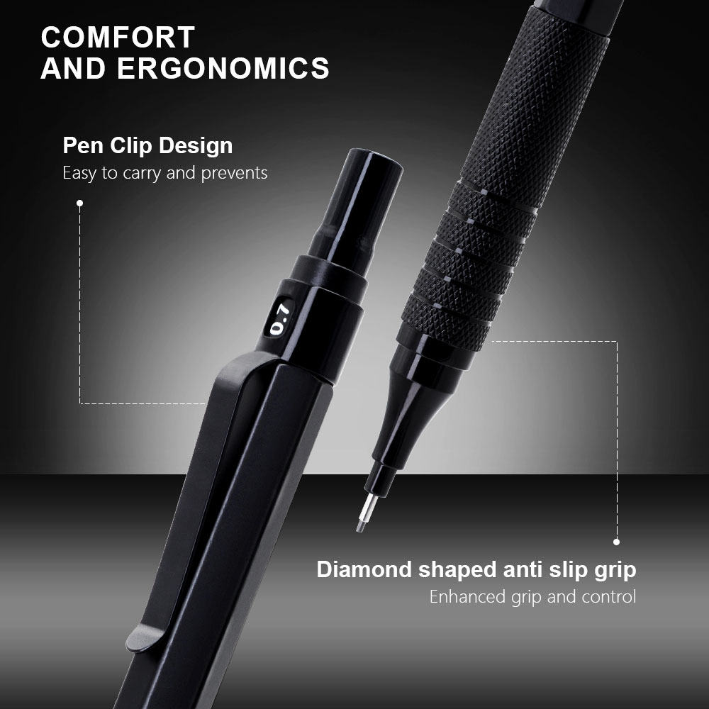 Черный металлический механичес – обзор и цена Mechanical Pencil 0.3