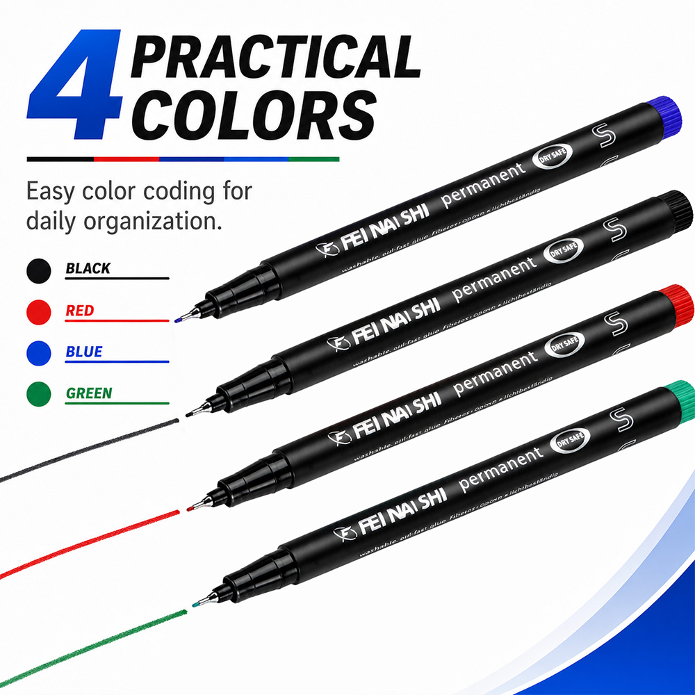 Набор из 4/12 перманентных мар – обзор и цена Correction Pen Fine